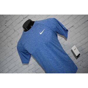 Nike Swim Shirt Mens Medium Blue Dri-FIT UPF 40+ Rash Guard NESSA589-494 NEW